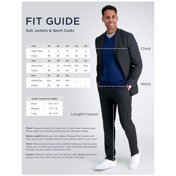 Mens Haggar&#174; Stretch Travel Performance Solid Jacket