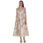 Juniors Emerald Sundae Floral Corset Box Pleat A-Line Dress - image 1
