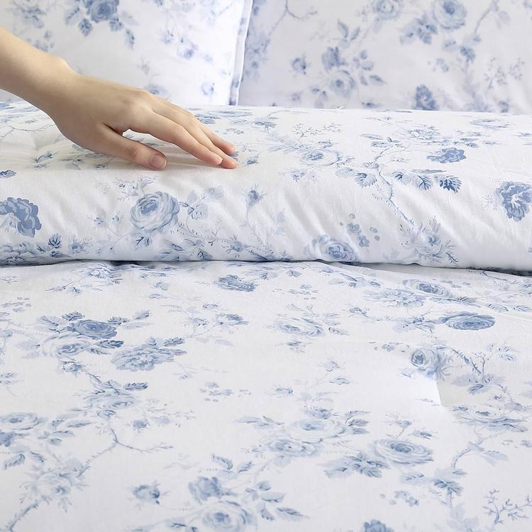 Laura Ashley Belinda Cotton Reversible Comforter Set