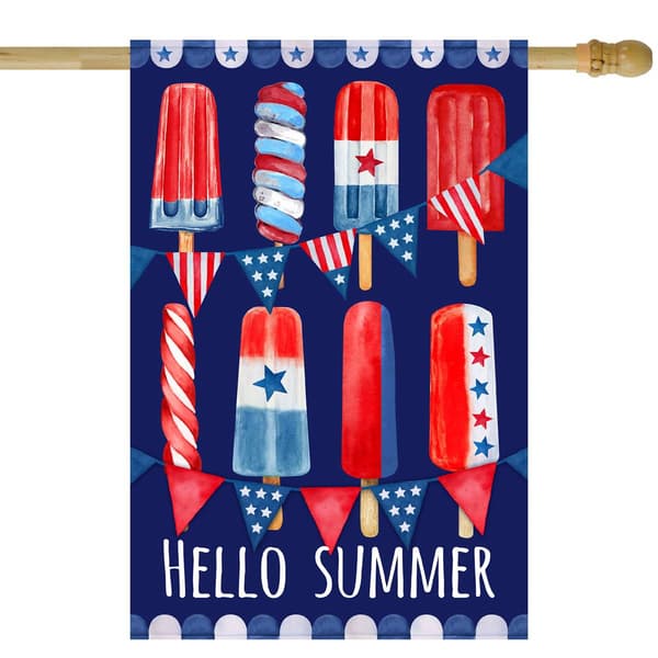Northlight Seasonal 28in. Hello Summer Popsicle Garden Flag