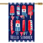 Northlight Seasonal 28in. Hello Summer Popsicle Garden Flag - image 1