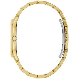 Mens Bulova Goldtone Diamond Dial Bracelet Watch - 97D123