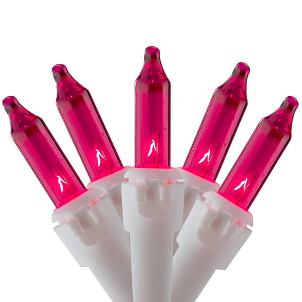 Northlight Seasonal 50ct. Pink Mini Christmas Light Set