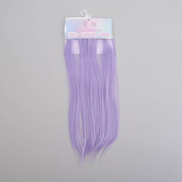Girls Capelli&#40;R&#41; New York 3pc. Faux Hair Extension Snap Clips - image 