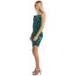 Juniors Almost Famous™ Satin Side Ruch Cowl Neck Asymmetric Dress - image 4