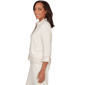 Petite Alfred Dunner Natural Wonder Crochet Trim Cardigan - image 4