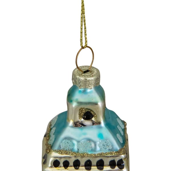 Northlight Seasonal Glass Big Ben Christmas Ornament