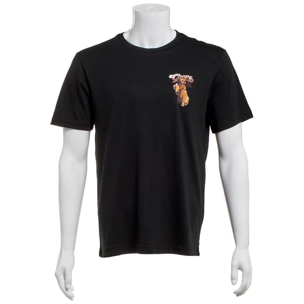 Mens Chaps Dog with Beer Short Sleeve Graphic Tee - image 