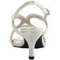Womens Easy Street Silver Glitter Patent Slingback Sandals - image 3