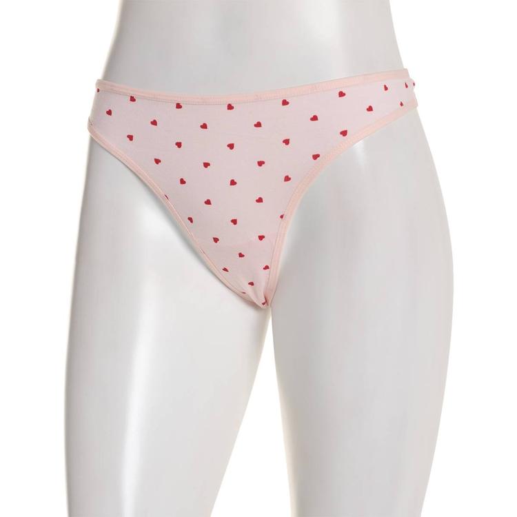 Juniors René Rofé® Cotton Spandex Thong Panties 12206-6404P