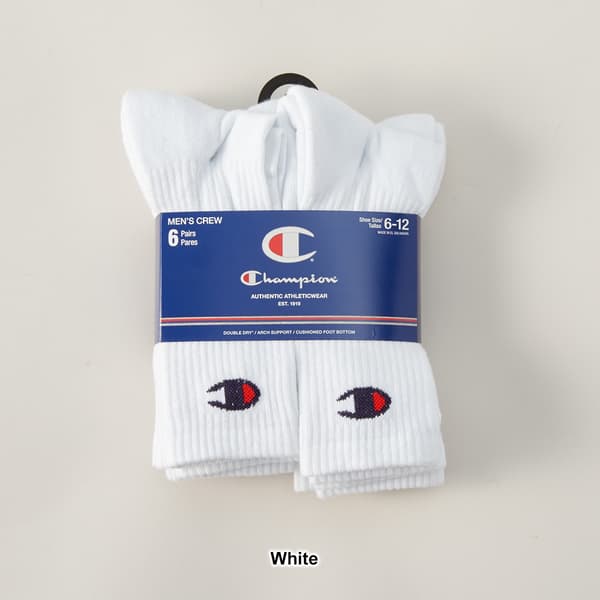 Mens Champion 6pk. Crew Socks