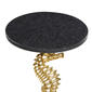 9th & Pike® Gold Aluminum Coastal Accent Table - image 6