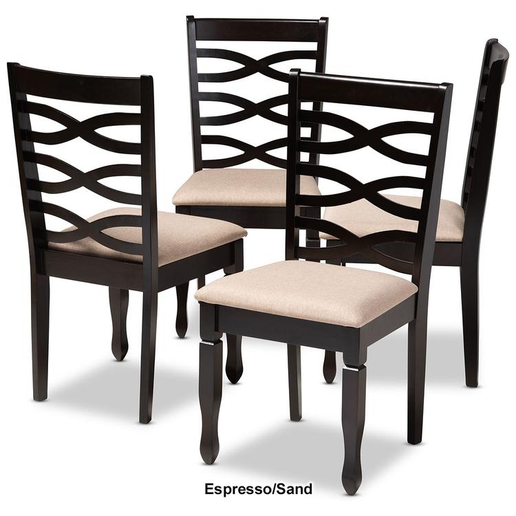 Baxton Studio Lanier Wood Dining Chairs - Set of 4