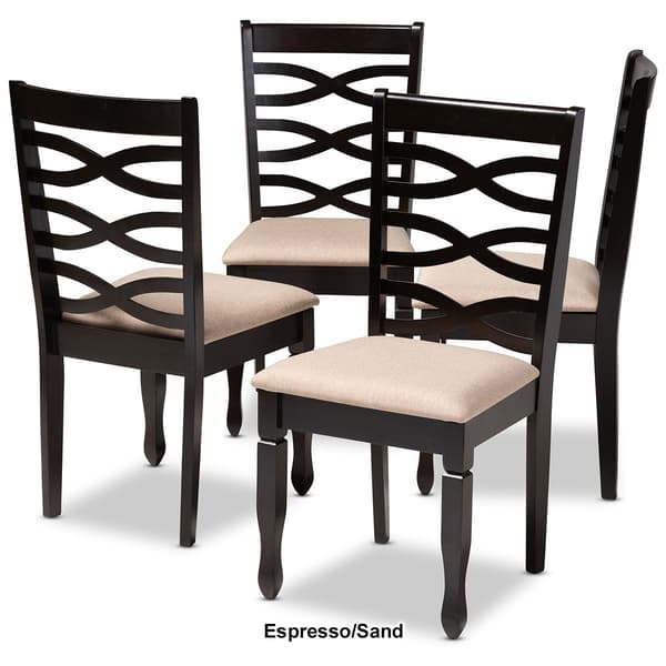 Baxton Studio Lanier Wood Dining Chairs - Set of 4