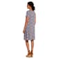 Womens Architect® Short Sleeve Floral A-Line Dress - image 3