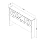 South Shore Ulysses Full Bookcase Headboard - image 8