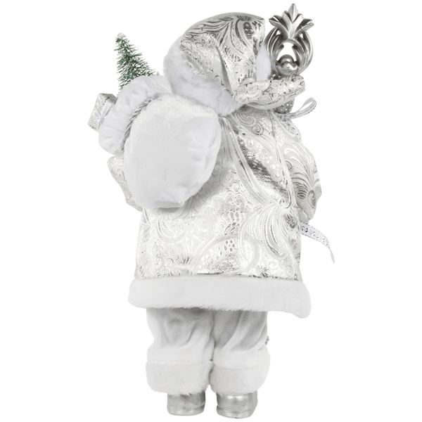 Northlight 12in. Santa Claus with Staff & Bag Christmas Figure