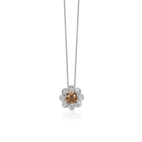 Le Vian Chocolatier(R) 18in. 14kt. Vanilla Gold(R) & Diamond Pendant - image 