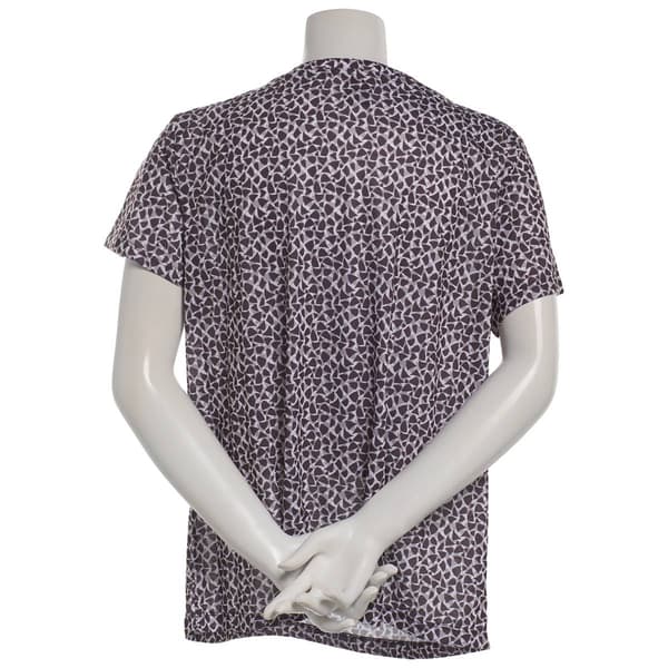 Womens Preswick & Moore® Short Sleeve Abstract Spots Rings Tee