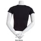 Juniors Jolie & Joy Short Sleeve V-Neck Seamless Tee - image 2