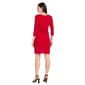 Petite R&M Richards Solid Wrap Dress w/ Gold & Silver Pendant - image 2