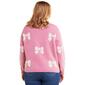 Juniors Plus No Comment Coquette Pullover Sweater - image 2