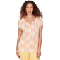 Womens Hearts of Palm Fun in the Sun Abstract Blouse - image 1