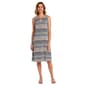 Womens Perceptions Sleeveless Ditsy Floral Geometric Shift Dress - image 1