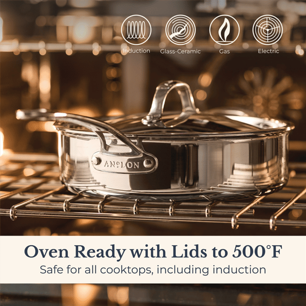 Anolon® EverLast 10pc. Tri-Ply Clad Cookware Set