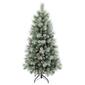 National Tree 4.5ft. Perry Hard Needle Snow Dusted Pine Tree - image 1