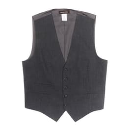 Mens Bert Pulitzer Stretch Solid Vest - Charcoal