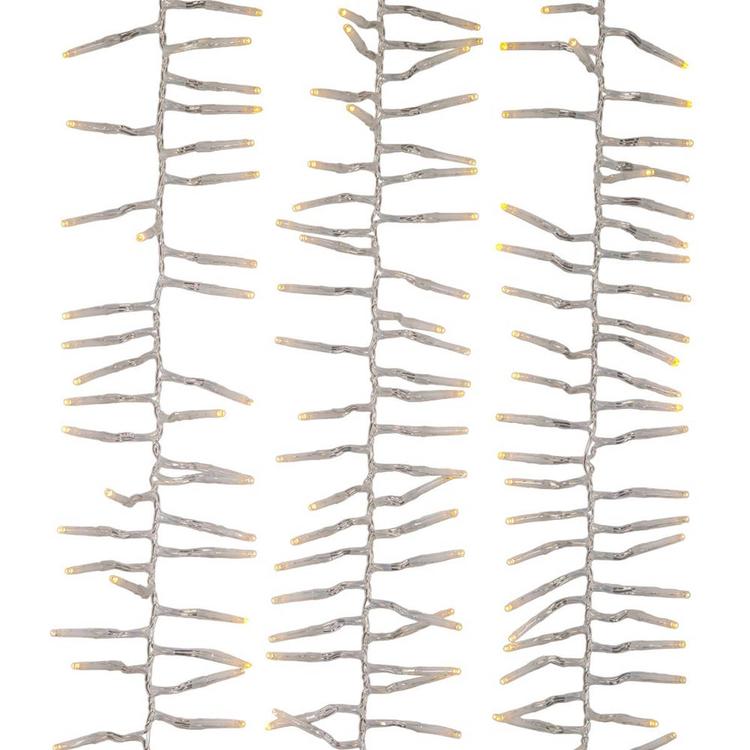 Kurt S. Adler 32.8ft. White LED Cluster Garland