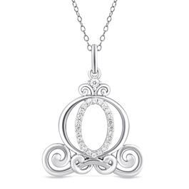 Enchanted Disney&#40;R&#41; Diamond & Mother of Pearl Cinderella Necklace