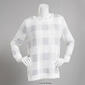 Womens Emily Daniels Long Sleeve Buffalo Checkered Sweater - image 4