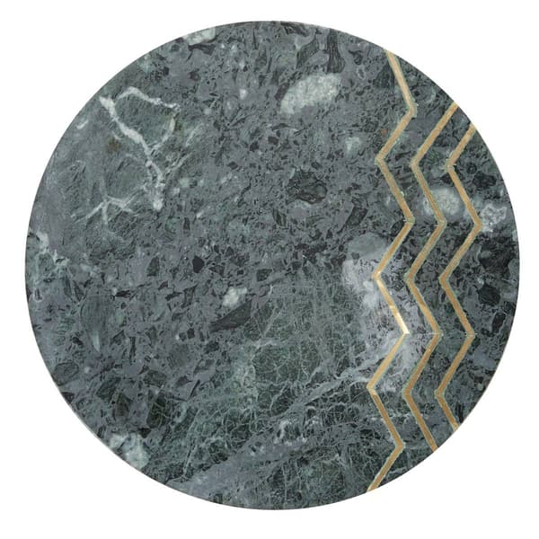 9th & Pike® Gold Contemporary Stoneware Accent Table