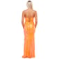 Juniors Crystal Doll Placement Sequin Empire Waist Mermaid Dress - image 2