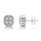 Nova Star&#40;R&#41; 1/10cttw. Lab Grown Diamond Cushion Stud Earrings - image 1