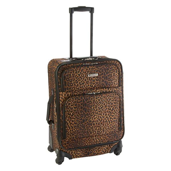 Leisure Lafayette 25in. Leopard Spinner Luggage - image 