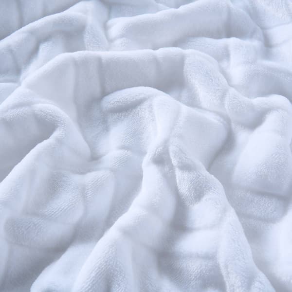 Videri Home Diamond Fringe Plush Throw & Pillow Gift Set