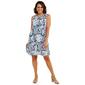Womens Nina Leonard Sleeveless Puff Floral Swing Shift Dress - image 2