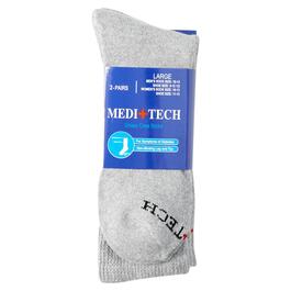 Adult Unisex Meditech 2pr. Diabetic Crew Socks