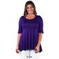 Plus Size 24/7 Comfort Apparel Elbow Sleeve Tunic - image 12