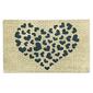 J&V Textiles Hearts Outdoor Coir Doormat - image 1