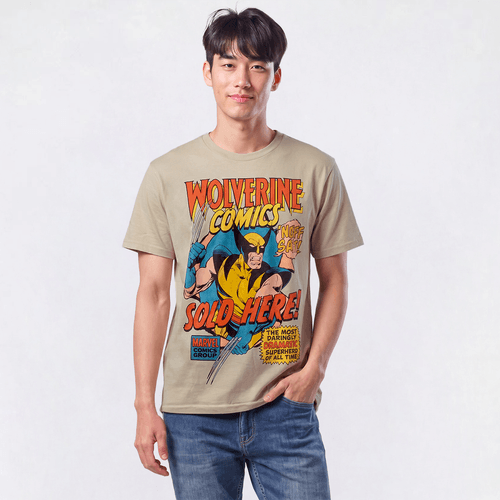Young Mens Marvel Wolverine Comic Graphic Tee - image 