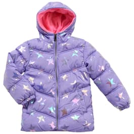 Pink Platinum Girls' Butterfly Windbreaker - lilac, 4t (Toddler) 