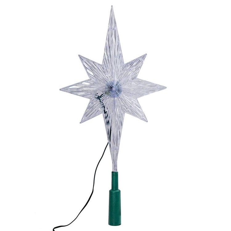 Kurt Adler Polar Star Treetop w/ LED Color-Changing Light