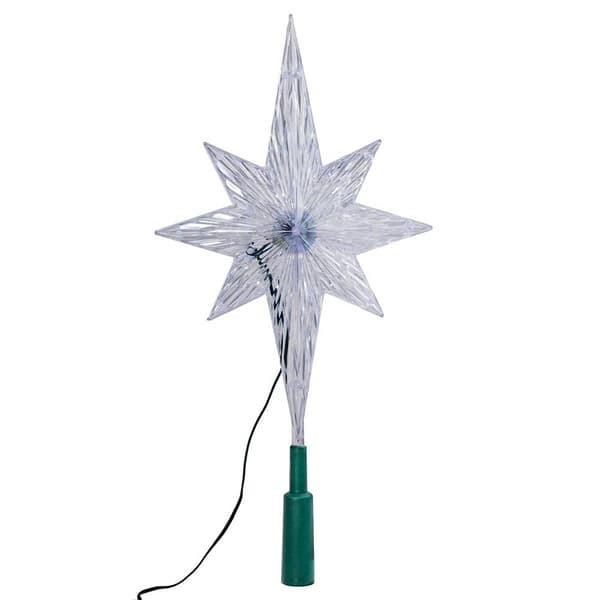 Kurt Adler Polar Star Treetop w/ LED Color-Changing Light