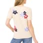 Womens Cece Short Sleeve Groovy Floral Sweater - image 2