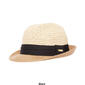 Womens Steve Madden Crochet Fedora with Solid Band - image 3