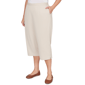 Plus Size Alfred Dunner Classics_S6 Solid Twill Button Hem Capri - image 3